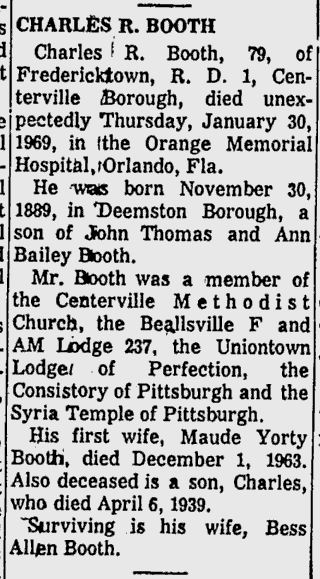 Charles Booth obit